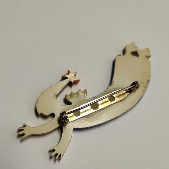 Colorful Handpainted Brooch - Picture 2 of 5